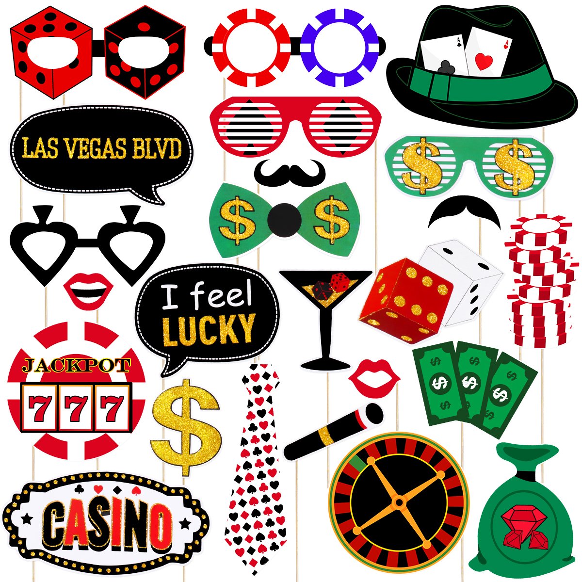 35 Casino Party Props Casino Printable Decor Las Vegas Theme 