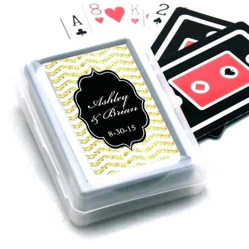 Las Vegas theme wedding party favor playing cards