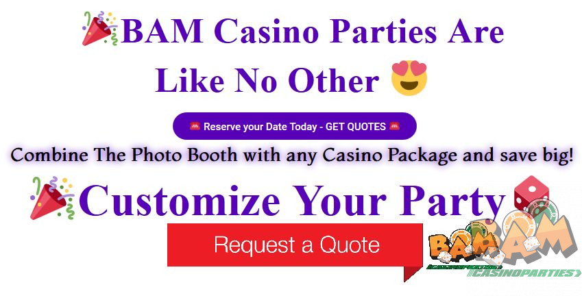 Request a Quote For Your Casino Party
