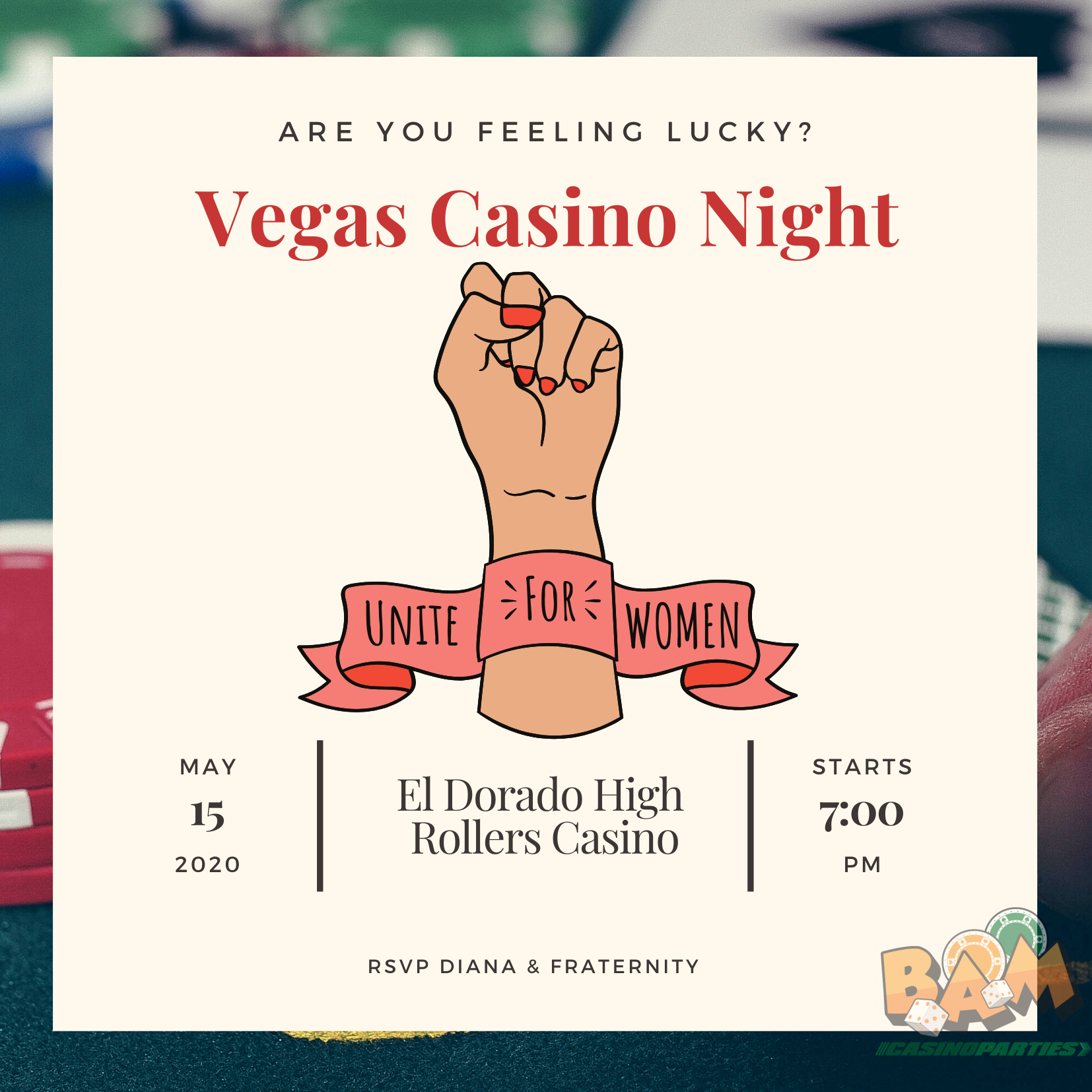 casino party invitation template