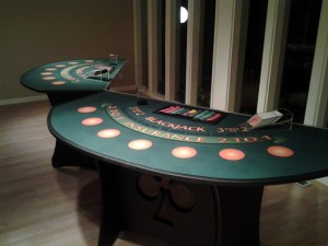 Blackjack Table5.0' x 3.5'7 playing positions